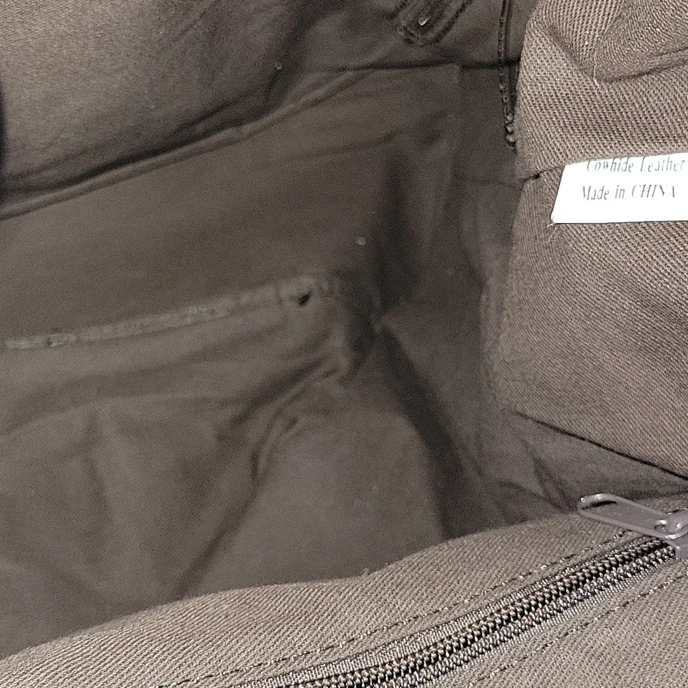 Vintage Brown Leather Rucksack Backpack
